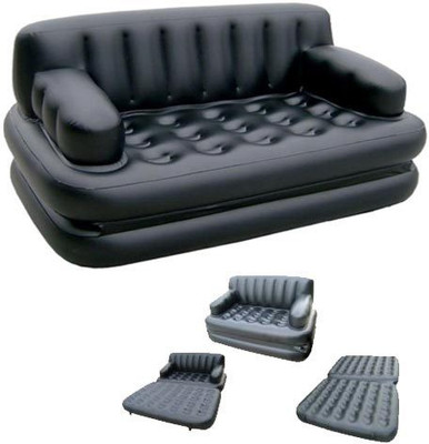 

Bestway Karmax PVC 3 Seater Inflatable Sofa (Color - Black) PVC 3 Seater Inflatable Sofa(Color - Glossy Black)