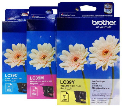 

Brother LC39 3 Color Cartridge Multi Color Ink(Magenta, Cyan, Yellow)