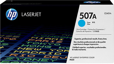 HP 507A Cyan LaserJet Toner Cartridge(Cyan)