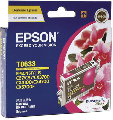 

Epson Cartridge T0633 Original Single Color Ink(Magenta)