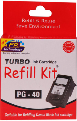 Turbo Ink Refill Kit for Canon PG 40 cartridge Single Color Ink(Black) available at flipkart for Rs.364