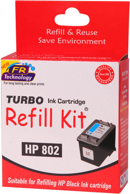 

Turbo Refill Kit for HP 802 Cartridge Single Color Ink(Black)