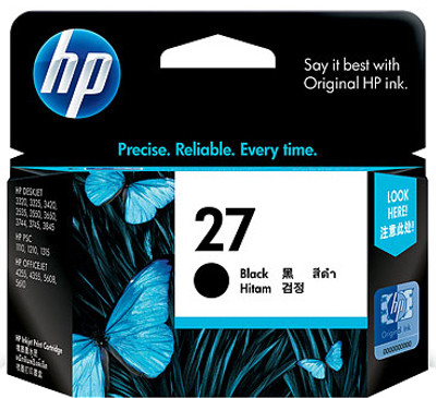 HP 27 Black Ink Cartridge(Black)