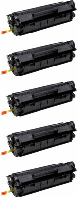 

Dubaria 12A / Q2612A Toner Cartridge - HP Compatible For Use in Laserjet 1010, 1012, 1015, 1018, 1020, 1022, 1022n, M1005 , M1319f, 3015, 3020 AIO, 3030 AIO, 3050 AIO, 3050z AIO, 3052 AIO, 3055 - Pack of 5 Single Color Ink Toner(Black)
