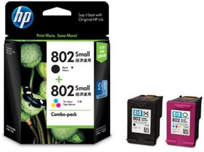

HP 802 Small Combo Pack Multi Color Ink(Black, Magenta, Cyan, Yellow)