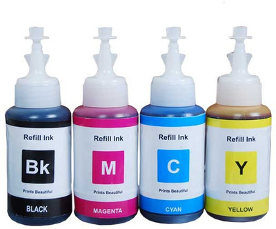 

Gps Epson L100,L110,L200,L210,L300,L350,L355,L550,L555 MULTICOLOUR SET Multi Color Ink(Black, Magenta, Cyan, Yellow)