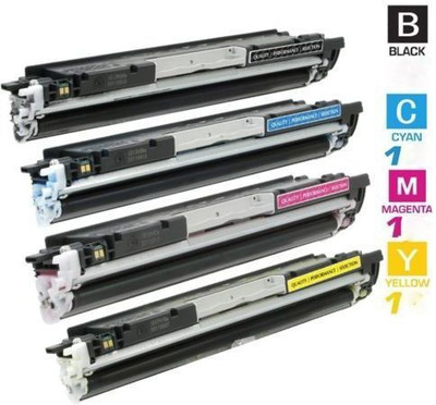 

Dubaria 126A Toner Cartridge Bundle Combo Compatible For HP 126A - CE310A, CE311A, CE312A, CE313A Color LaserJet Pro 100 MFP M175nw / CP 1025nw / TopShot LaserJet Pro M275 MFP Multi Color Ink Toner(Black)