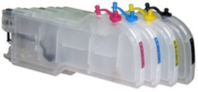 

Max LC39 Refillable Cartridge Set For Brother Printer Multi Color Ink(Black, Magenta, Cyan, Yellow)