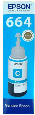 

Epson Original Refill Ink T6642 For L100 / L110 / L120 / L200 / L210 / L300 / L350 / L355 / L550 / L555 - 70 ML Ink Single Color Ink(Cyan)