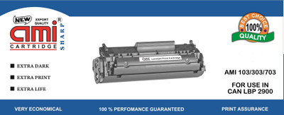 

Ami 103/303/703 Compataible Toner for use in Canon LBP 2900 Single Color Ink Toner(Black)