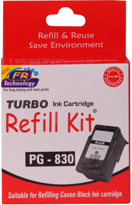 Turbo Ink Refill Kit For Canon Pg 830 Cartridge Single Color Ink(Black) available at flipkart for Rs.364