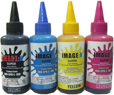 

Tip Top Colors L Series Premium Quality Inkjet Compatible Ink 100 ML X 4 Colours (Dye Ink Combo) Multi Color Ink(Black, Magenta, Cyan, Yellow)