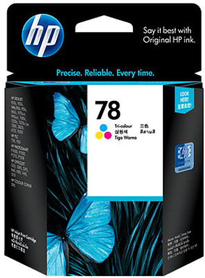 

HP 78 Tricolor Ink Cartridge(Black, Magenta, Cyan, Yellow)