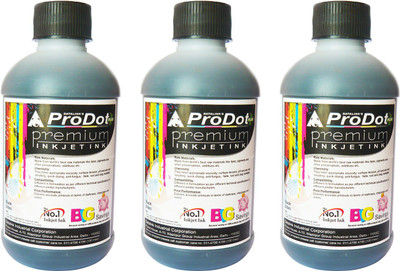 

ProDot All Inkjet Printers 200 ml Set Of 3 Single Color Ink(Black)