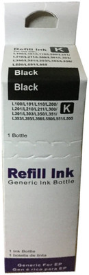 Maxin T6641 Refill Ink For Epson L100 / L110 / L130 / L200 / L210 / L220 / L300 / L310 / L350 / L355 / L360 / L365 / L455 / L550 / L555 / L565 / L1300 Single Color Ink(Black) available at flipkart for Rs.248