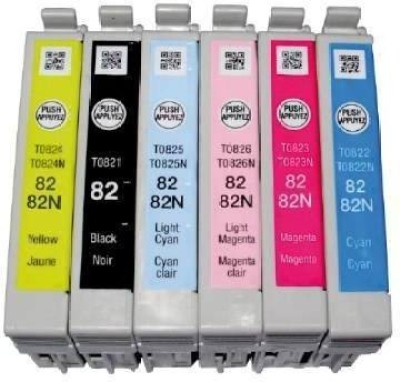 

Epson 82N Original Cartridge Set 6 Colour Multi Color Ink(Black, Magenta, Cyan, Yellow)