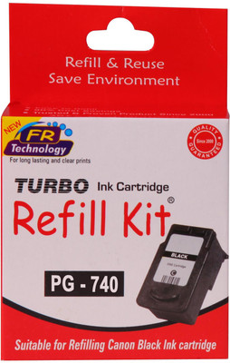 Turbo Ink Refill Kit for Canon PG 740 Cartridge Single Color Ink(Black) available at flipkart for Rs.364