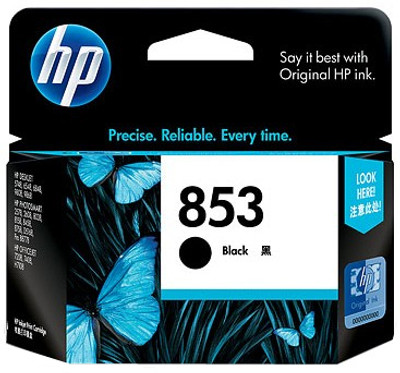 HP 853 Black Inkjet Print Cartridge