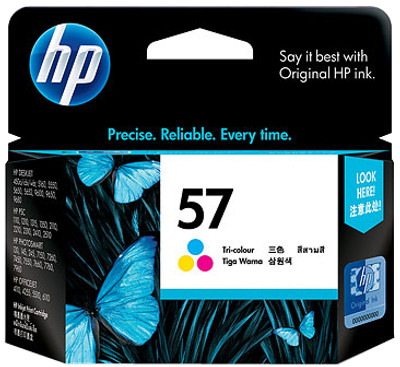 

HP 57 Tricolor Ink Cartridge(Black, Magenta, Cyan, Yellow)