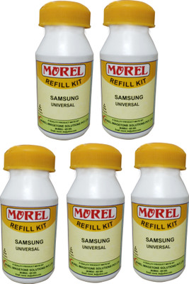 

Morel Extra Dark Toner Powder 80 Gms for Samsung 1043 / 101 Universal set of 5 bottles. Single Color Ink Toner(Black)