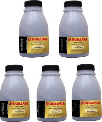 

Dubaria Extra Dark Powder For HP 88A Toner Cartridge - 80 Grams Bottle - Pack of 5 Single Color Ink Toner(Black)