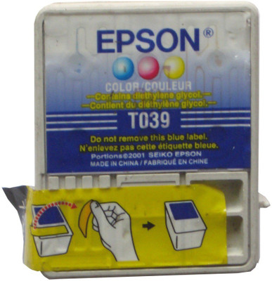 

Epson Cartridge T039 Original 3 Colour Multi Color Ink(Magenta, Cyan, Yellow)