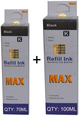 

Max Epson L-Series 70ML & 100ML Single Color Ink(Black)
