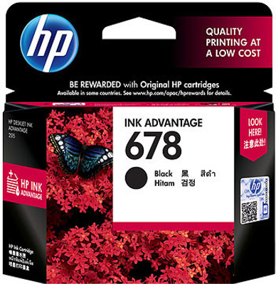 HP 678 Black Ink Cartridge HP 678 Black Ink Cartridge