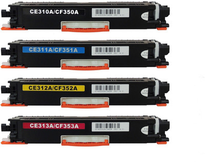 

Best 4U Compatible HP 130A(CF350A/351A/352A/353A) HP Pro Color Laserjet - CE310A/311A/312A/313A Toner Cartridge - Multi Color Ink Toner(Black, Cyan, Yellow, Magenta)