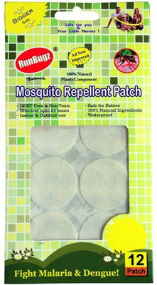 

RunBugz Mosquito Repellent Patch White(Pack of 12)