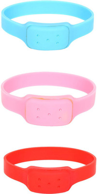 

Safe-O-Kid Watch Style Mosquito Repellant Band - 3 Bands+3 Air Tight Pouch(Pack of 3)