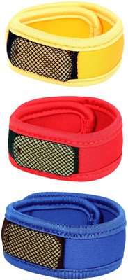 

Safe-O-Kid High Quality, Reusable Fabric Mosquito Repellant Band - 3 Bands+6 Refills+3 Air Tight Pouch(Pack of 3)