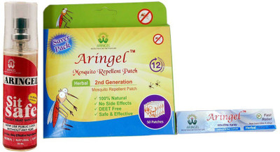 Aringel Mosquito Repellent Patch 2nd Gen (Pack of 50 Pcs),Afterbite,Sit Safe - Toilet Seat Sanitizer(3 x 0 g)