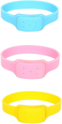 

Safe-O-Kid Watch Style Mosquito Repellant Band - 3 Bands+3 Air Tight Pouch(Pack of 3)
