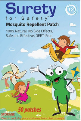Surety for Safety Herbal Mosquito Repellent Patches 50