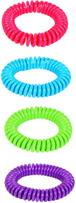

Safe-O-Kid Twisty Anti-Mosquito Silicone Band - 4 Bands+4 Air Tight Pouch(Pack of 4)