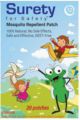 Surety for Safety Herbal Mosquito Repellent Patches 20