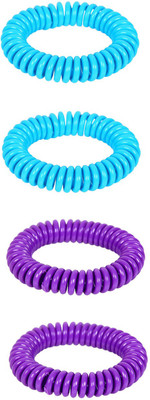 

Safe-O-Kid Twisty Anti-Mosquito Silicone Band - 4 Bands+4 Air Tight Pouch(Pack of 4)