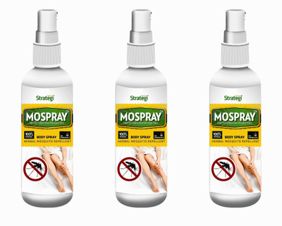 

Herbal Strategi Mosquito Repellent Body Spray - 3 x 100ml(Pack of 3)