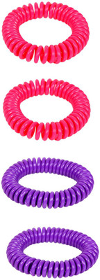 

Safe-O-Kid Twisty Anti-Mosquito Silicone Band - 4 Bands+4 Air Tight Pouch(Pack of 4)