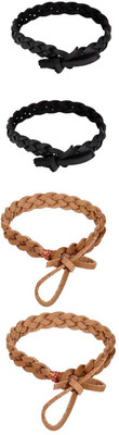 

Safe-O-Kid Trendy Leather Anti-Mosquito Band - 4 Bands+4 Air Tight Pouch(Pack of 4)