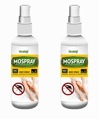 

Herbal Strategi Mosquito Repellent Body Spray - 2 x 100ml(Pack of 2)