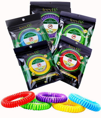 

LeevMe EVA ANTI MOSQUITO BRACELETS(Pack of 5)
