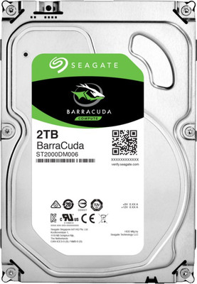 Seagate BarraCuda 2 TB Desktop, Surveillance Systems, All in One PC's, Servers Internal Hard Disk Drive (HDD) (ST2000DM006)(Interface: SATA, Form Factor: 3.5 inch)