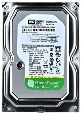 

WD Green Power 250 GB Desktop Internal Hard Disk Drive (WD250AVVS)