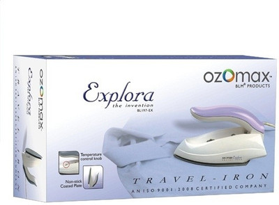

Ozomax Explora Travel Dry Iron(White & Grey)