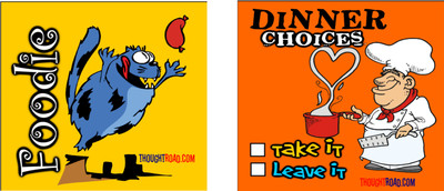 

DINNER CHOICES FOODIE Paper Print(12 inch X 12 inch, Rolled)
