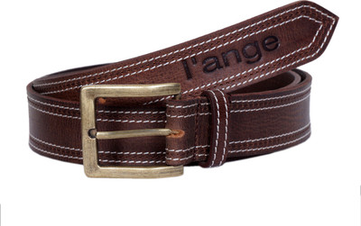 

l'ange Men Casual Brown Genuine Leather Belt