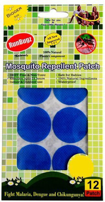

RunBugz Mosquito Repellent Patch ( Blue - Pack of 12 )(Pack of 12)