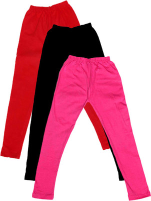 Indistar Legging For Girls(Multicolor Pack of 3)